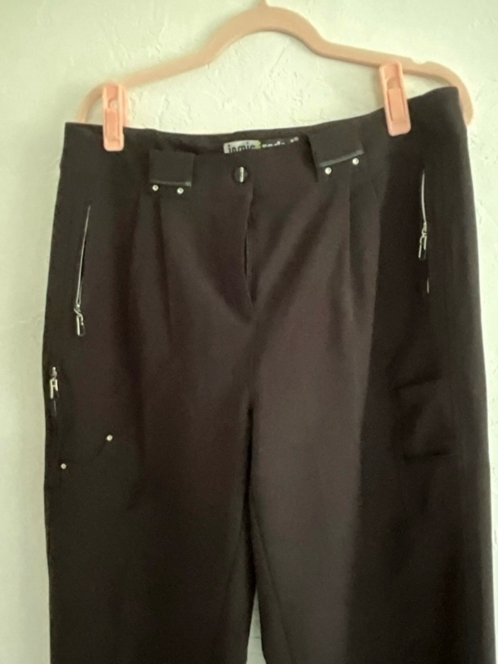 Jamie Sadock Sunsense Black Cropped Golf Pants Size 12